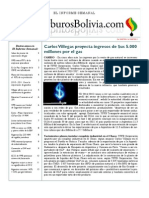 Hidrocarburos Bolivia Informe Semanal Del 04 Al 11 Julio 2011