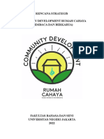 Rencana Strategis Community Development Rumah Cahaya (Membaca Dan Berkarya)