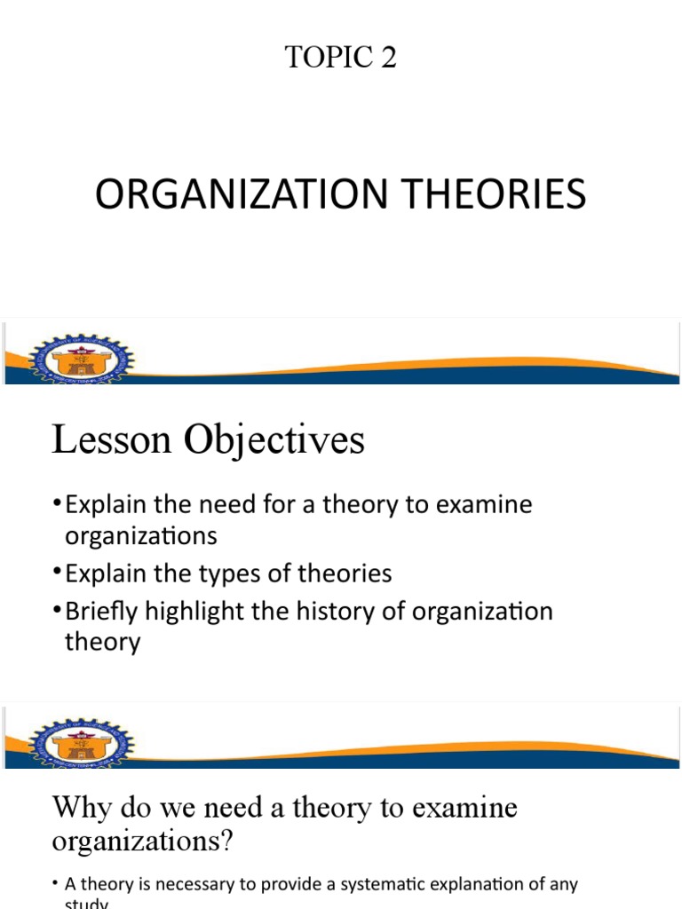 Overview of Organization Theories | PDF | Theory | Economies