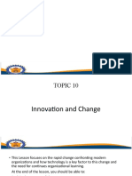 Topic 10-Innovation and Change