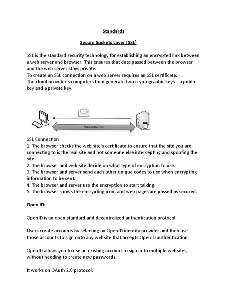 SSL, OPENID, WEBSERVICES (Json Soap Rest) PDF Representational