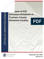 DHS OIG Report On Torrance County Detention Facility.