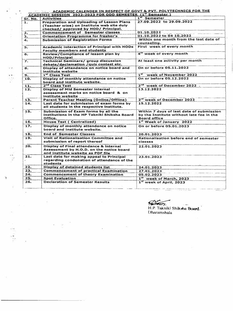 Academic Calendar 202223 PDF