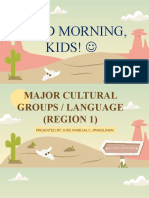 Region 1 Major Cultural Groups and Language - Pangilinan, Jude Marcial C.