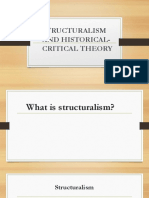 structuralism and Historical-critical theory