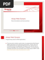 Abap Web Dynpro Best Practises