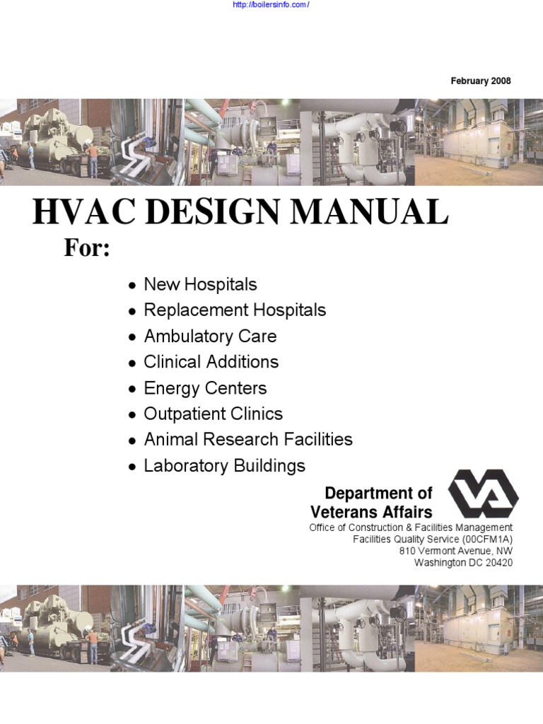 HVAC Design Manual For Hospitals PDF Veterans Health Administration