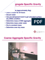 Coarse Specific Gravity Calculation Derivation