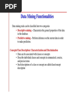 Lecture2 DataMiningFunctionalities