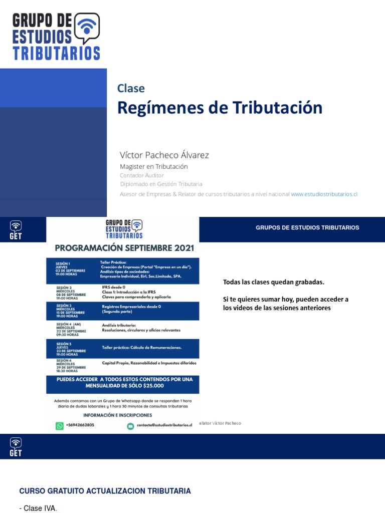 Régimen Pro Pyme General 14D en Chile | PDF | Impuestos | Impuesto ...
