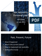 Net Neutrality: Keynote To IDP2011