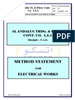Method Statement For Electrical Works