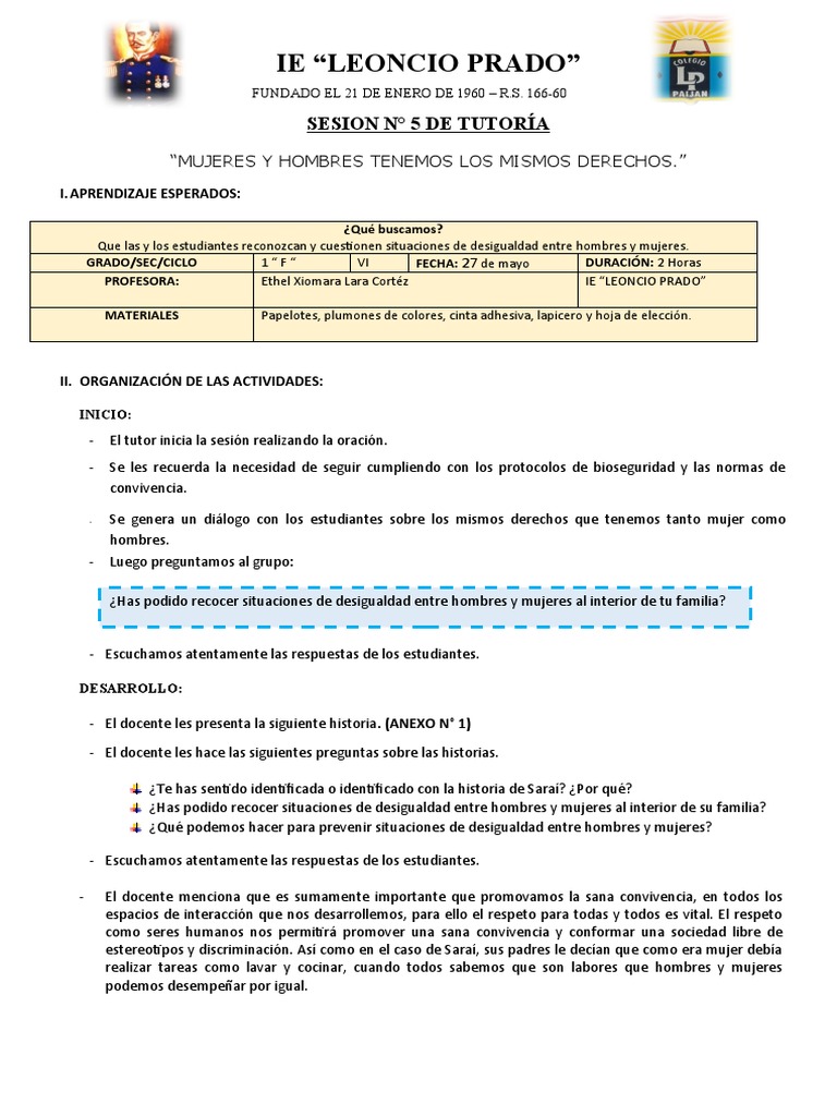 Igualdad de Género en la Educación Infantil | PDF