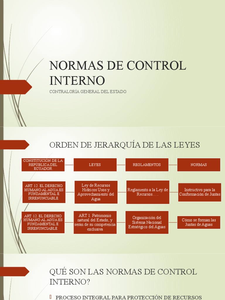 Normas de Control Interno | PDF