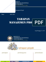 Tahapan Manajemen Proyek