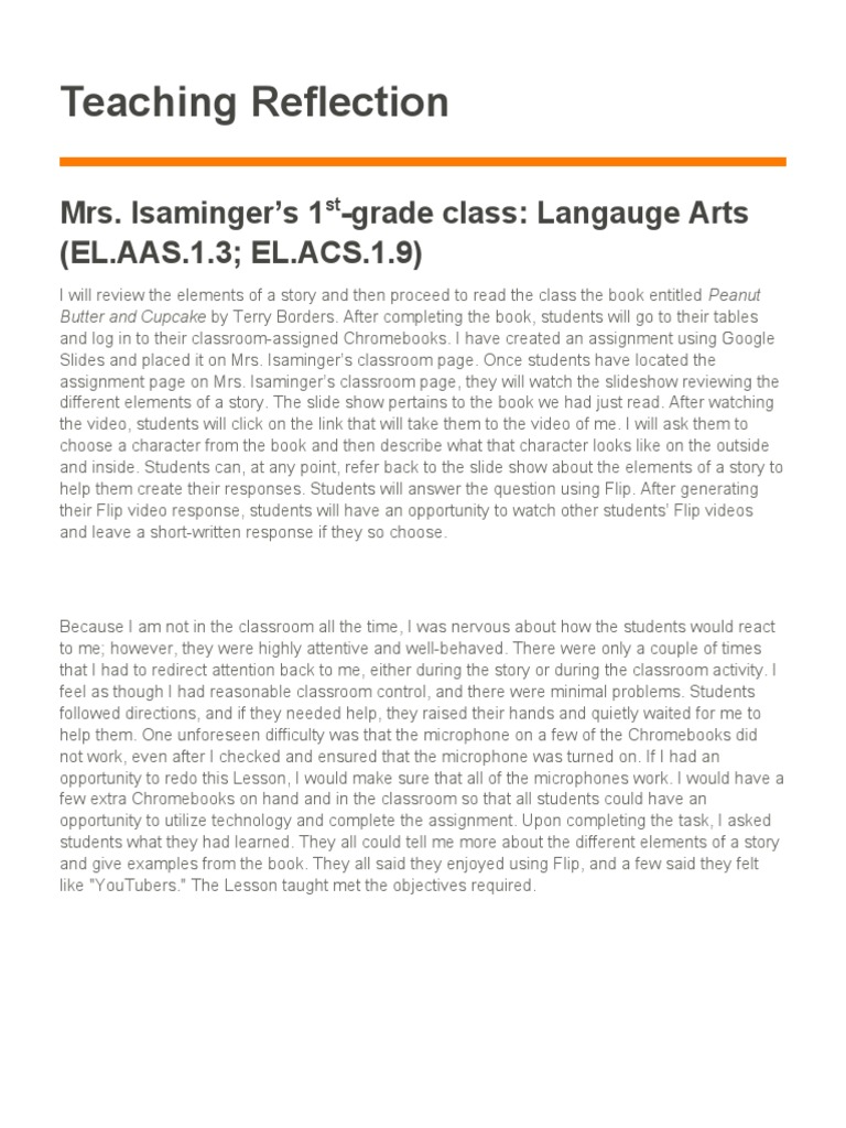 Teaching Reflection | PDF