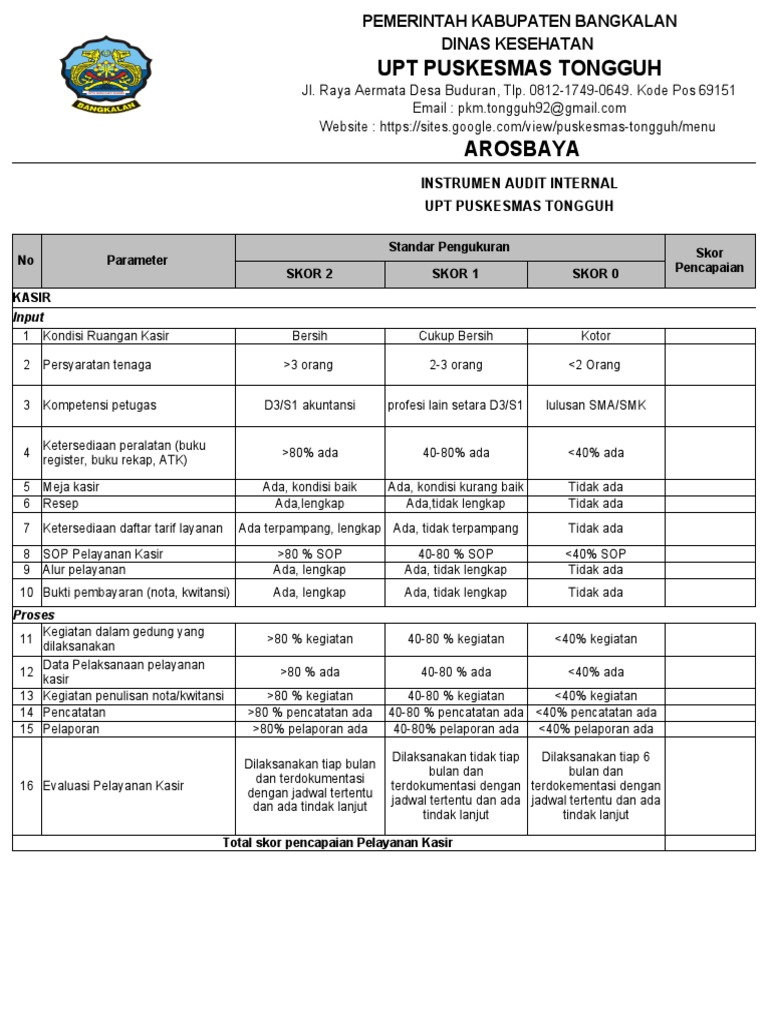 Audit Internal Puskesmas Pdf