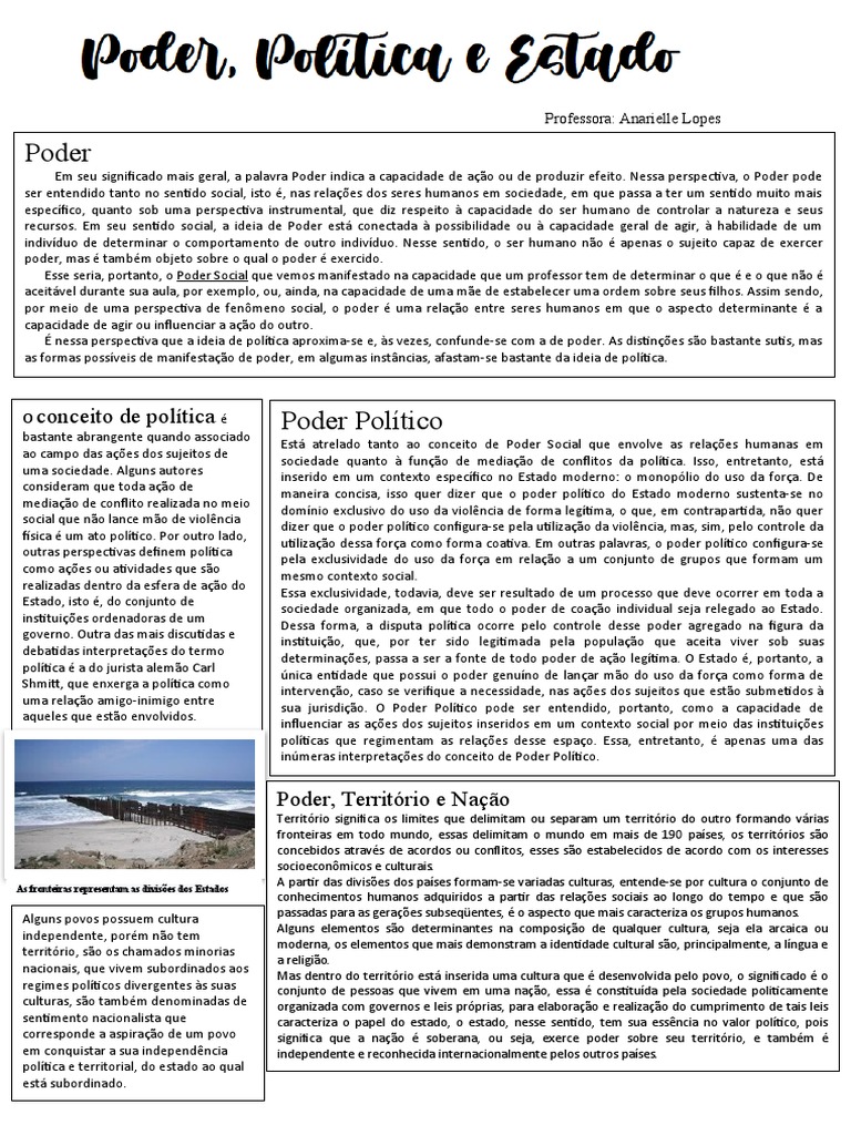 Poder e Política no Estado Moderno | PDF | Estado | Sociologia