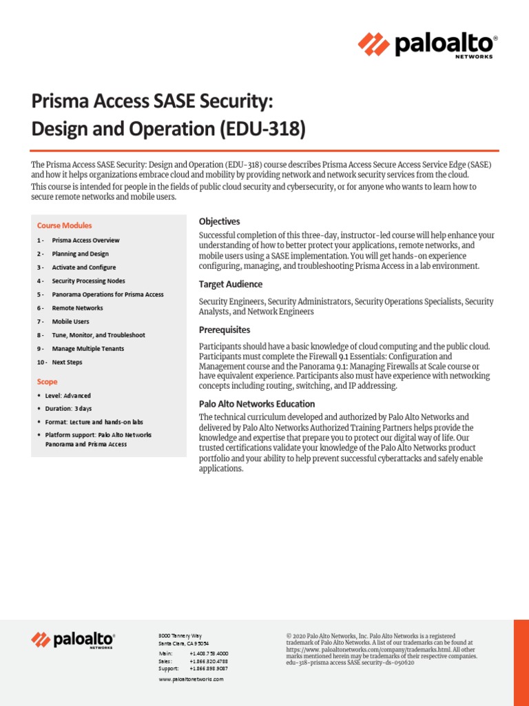 2021 pan edu 318 prisma access pdf security computer security