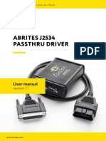 j2534 Pass Thru Driver User Manual