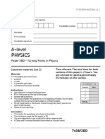 7408 3bd Specimen Question Paper Set 2 Paper 3bd Turning Points v1.1