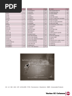 Varian GC Column Catalogue