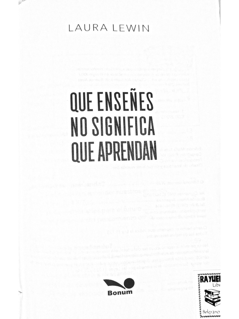 Cap 1 Que Ensen Es No Significa Que Aprendan 1 PDF