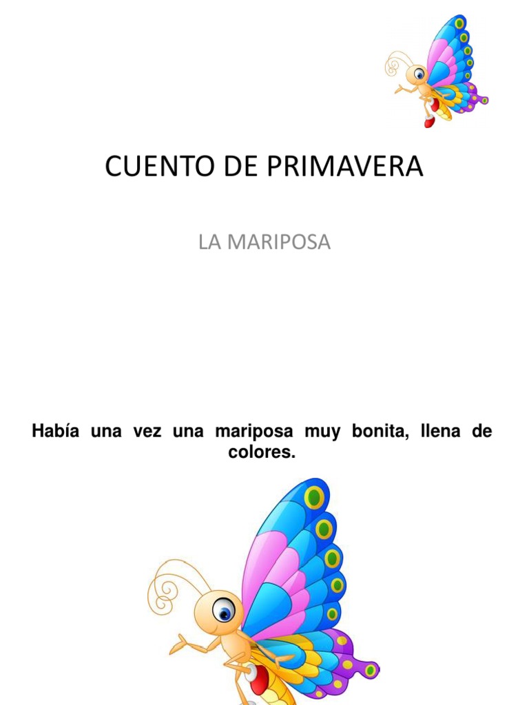 Cuento de Primavera La Mariposa | PDF