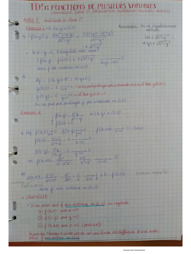 TD5 MathsG | PDF