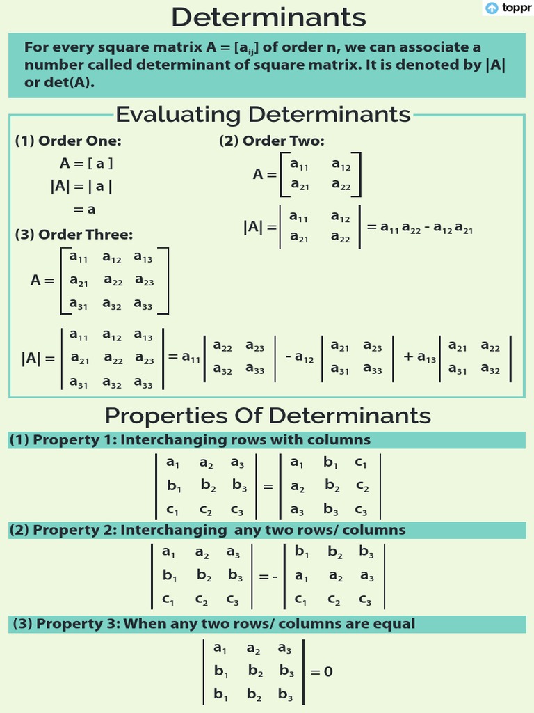 Determinants | PDF | Determinant | Linear Algebra