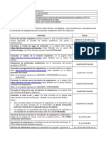 Informacion para El Proceso de Matricula Pregrado Del Periodo Academico 2019-1S