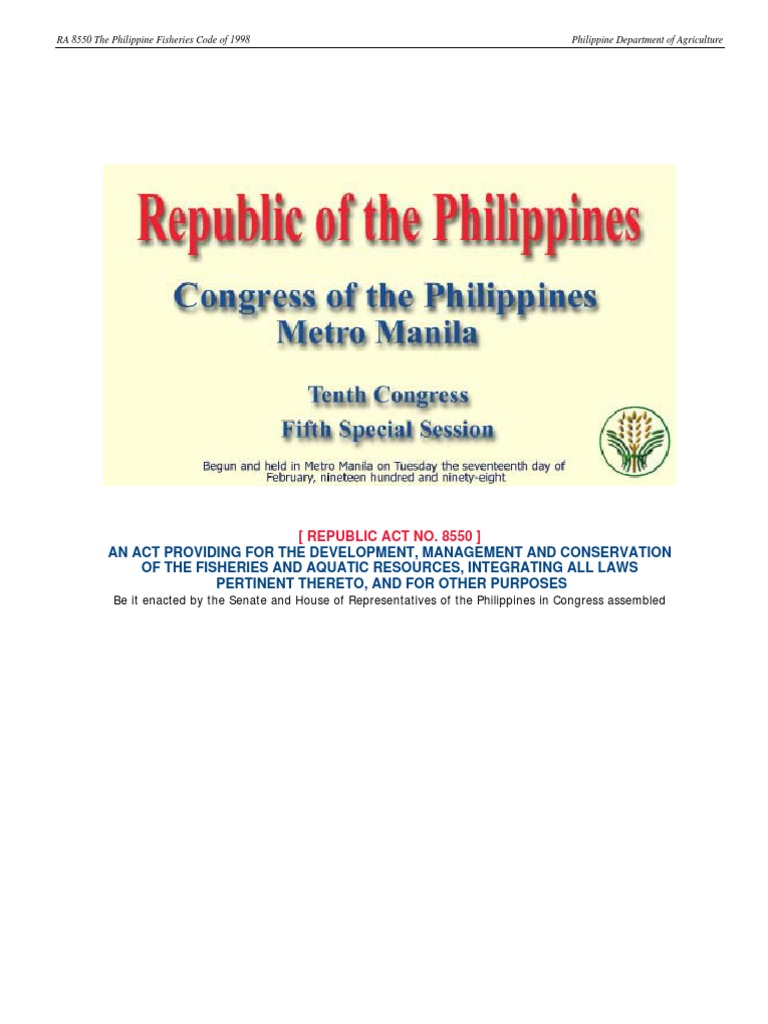 Ra 8550 | PDF