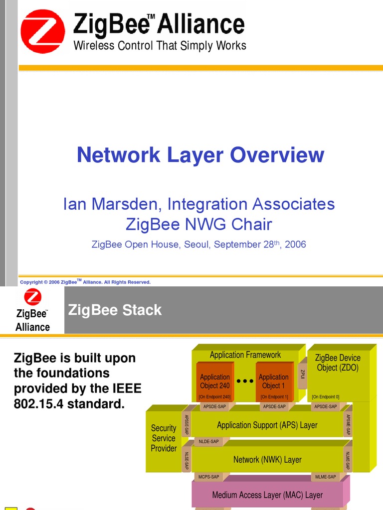 ZB MG-ZigBee Network Layer Technical Overview | PDF | Routing ...