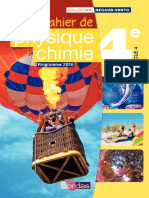 Cahier Physique Chimie 4e Regaud Vento Bordas 2016