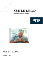 Riesgo en Salud Publica y Epidemiologia