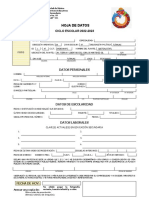 Hoja de Datos: CICLO ESCOLAR 2022-2023