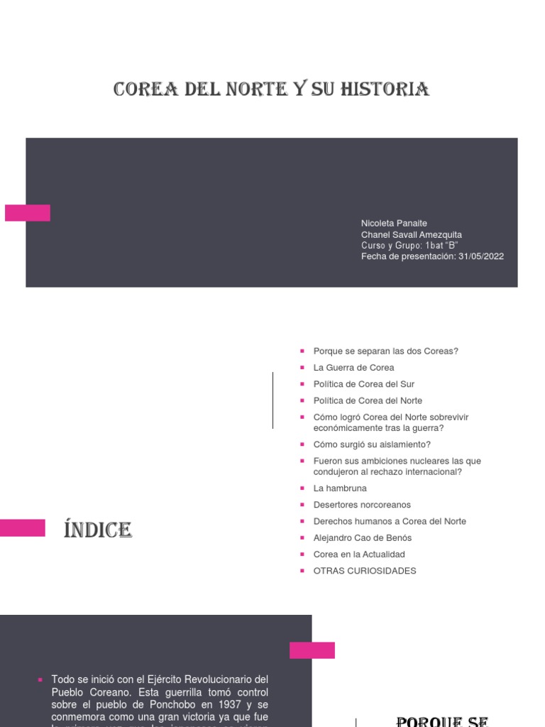 Historia y Política de Corea del Norte | PDF | Política mundial | Corea ...