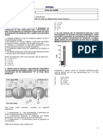 Exercício de Fixação - Transporte de Membrana 2