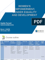 Women's Empowerment Gender Equality and Development G Ferrant 3-2021