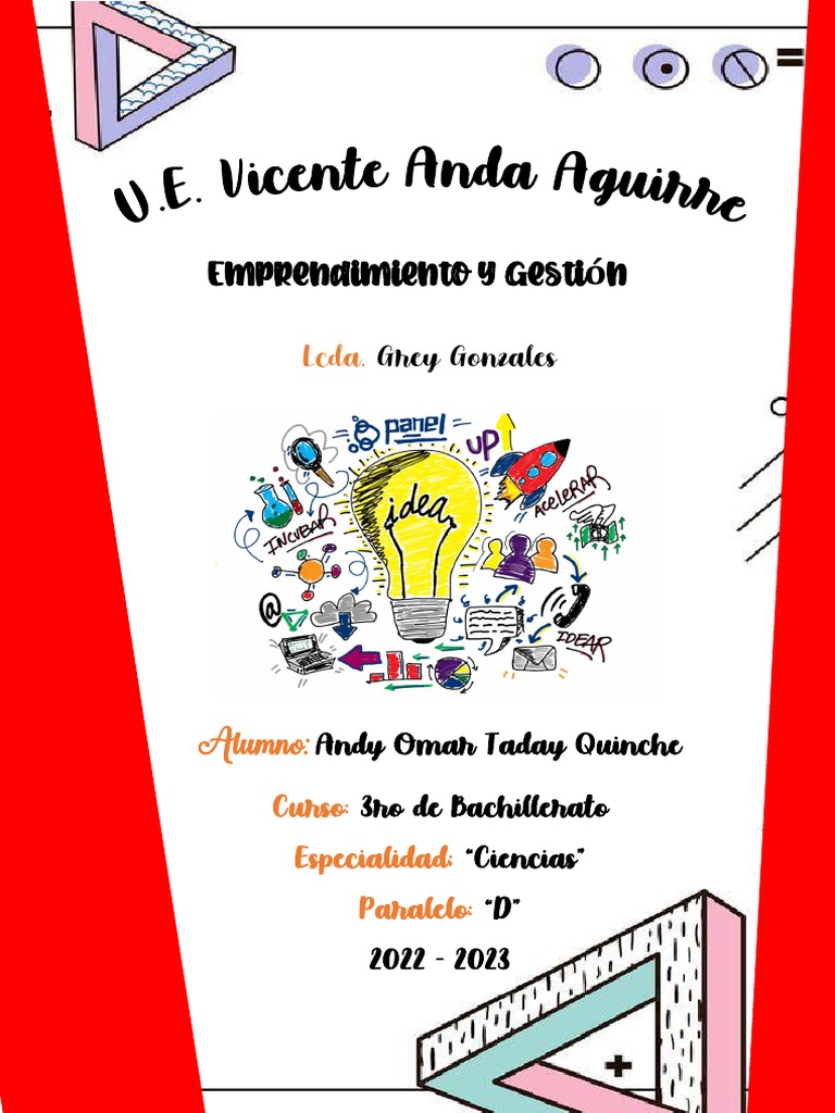 Caratula (Emprendimiento y Gestion) | PDF