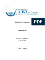 Legislación Laboral - Debate Final