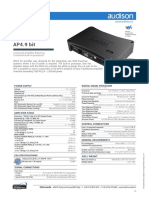 AUDISON Prima AP4 9 Bit Tech Sheet