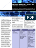SAP Background Process Scheduling and Workload Management