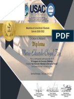 Mario Eduardo Chiyal Tzaj: Diploma