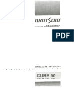 Amplificador Wattsom Cube 90 Ciclotron - Manual de Instruções