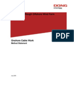 Onshore Cable Work Method Statement