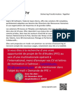 Affiche PFE Sopra HR Software + ISG