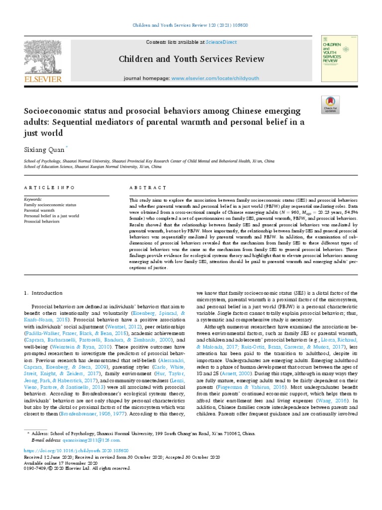 1 s2.0 S0190740920321034 Main Download Free PDF Socioeconomic