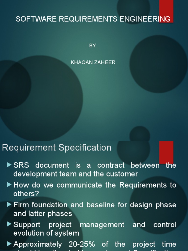 Software Requirements Specification Guide | PDF | Specification ...