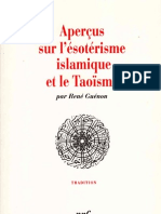 Apercus Sur l Esoterisme Islamique Et Le Taoisme Rene Guenon
